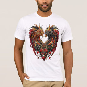 Camiseta Design de Vidro da Mancha do Dragão Encantado