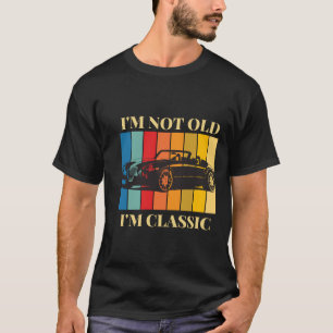 Camiseta Design de Vintage Clássico Não sou velho Sou Cláss