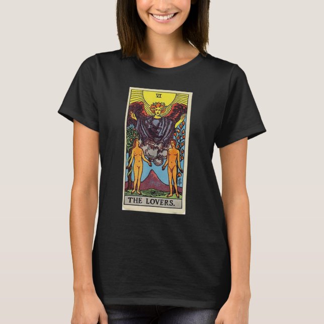 Camiseta Design De Vintage Da Placa Tarot Vi (Frente)