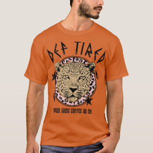 Camiseta Design de Vintagem por Vintagem com Camada de Café