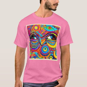 Camiseta Design de Visão Psicodélica