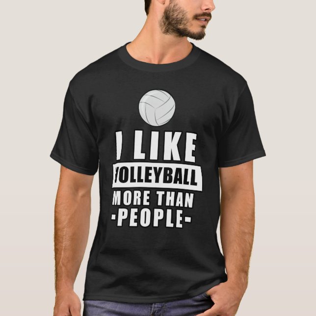 Camiseta Design de Voleibol Engraçado (Frente)