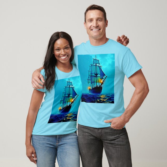 Camiseta Design de Voz no Mar de Alta Porte (Unissex)