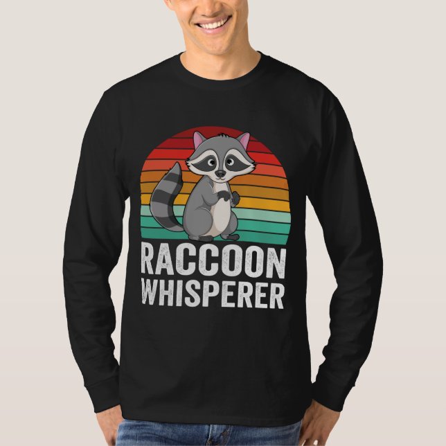 Camiseta Design de Whisperer de Rac com guaxinim (Frente)