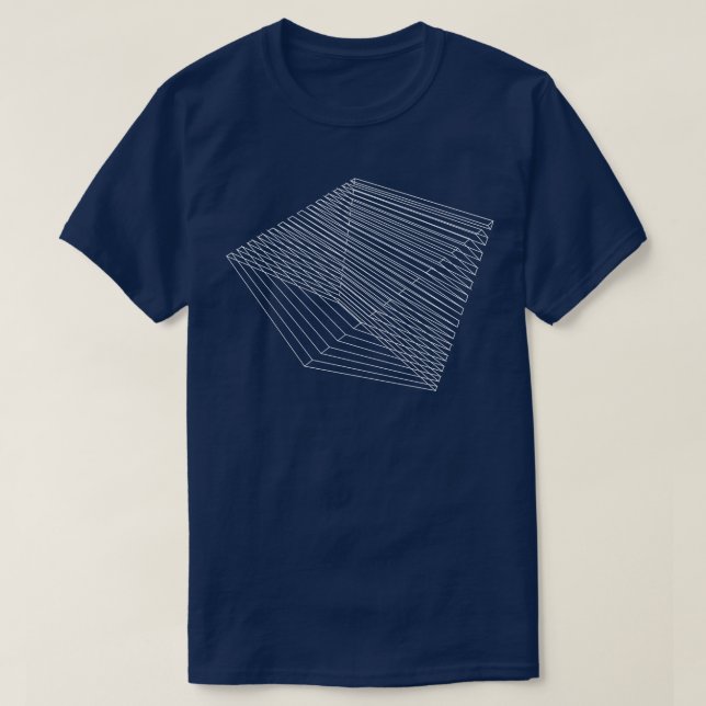 Camiseta design de wireframes geométricos (Frente do Design)