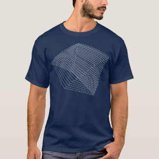 Camiseta design de wireframes geométricos