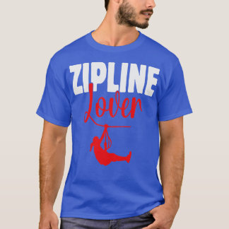 Camiseta Design de Zipline para Entusiastas Adventure TSh