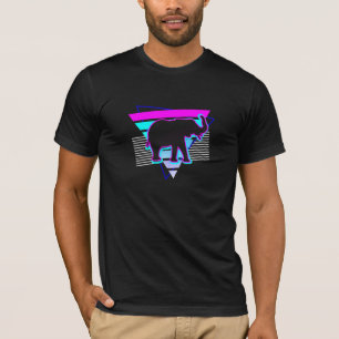Camiseta Design de Zoo Keeper, elefante dos anos 80
