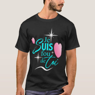 Camiseta Design Dia de os namorados francês