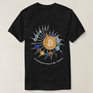 Camiseta Design Digital de Rede Cripto