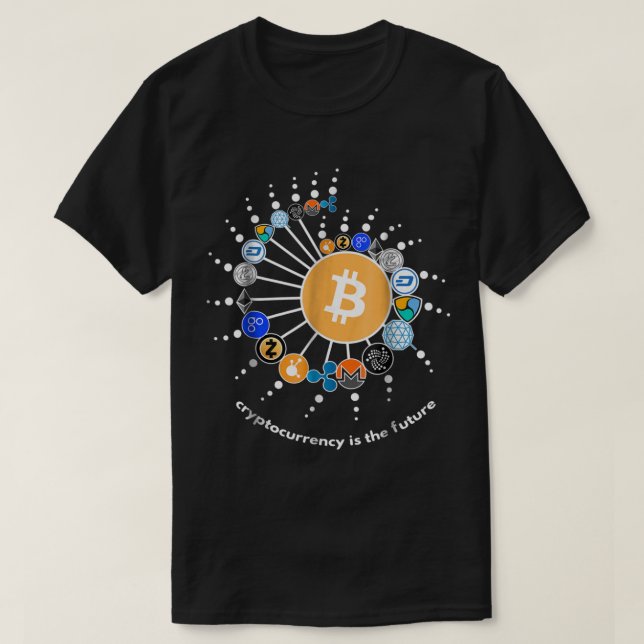 Camiseta Design Digital de Rede Cripto (Frente do Design)