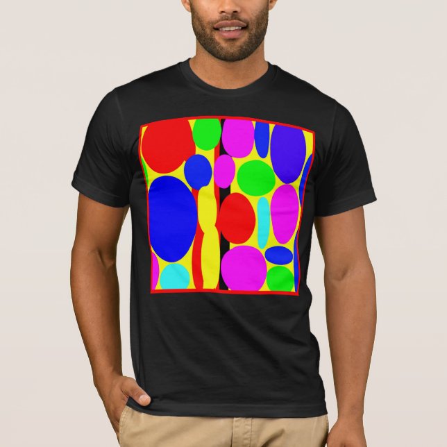 Camiseta Design dinâmico colorido (Frente)
