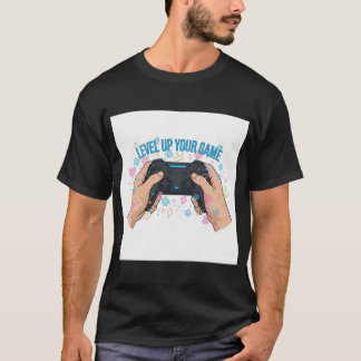 Camiseta Design Dinâmico de Controle de Jogos do Campeão de