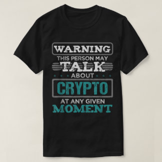 Camiseta Design Divertido de Alerta para Investidor de Crip