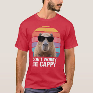 Camiseta Design Divertido de Capivara para Homens Mulheres