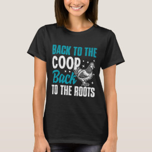 Camiseta Design Divertido de Criação de Frangos para Amante