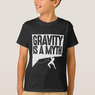 Camiseta Design Divertido de Escalada em Rocha para Homens