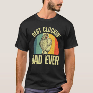 Camiseta Design Divertido de Frango para Pai Homens Fazende