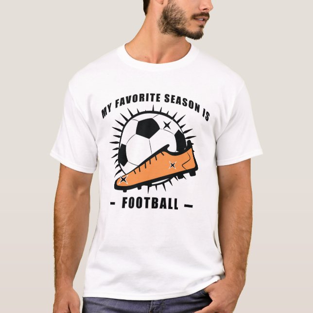 Camiseta Design Divertido de Futebol (Frente)