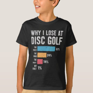 Camiseta Design Divertido de Golfe de Disco para Homens Mul