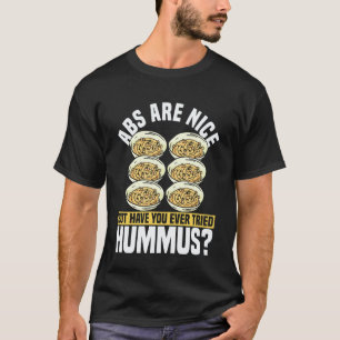 Camiseta Design Divertido de Hummus Humor Vegano à Base de