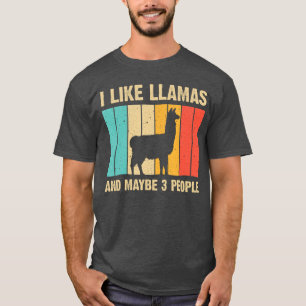Camiseta Design Divertido de Lhama para Homens e Mulheres A