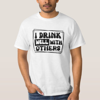 Camiseta Design Divertido de Pai Bebendo