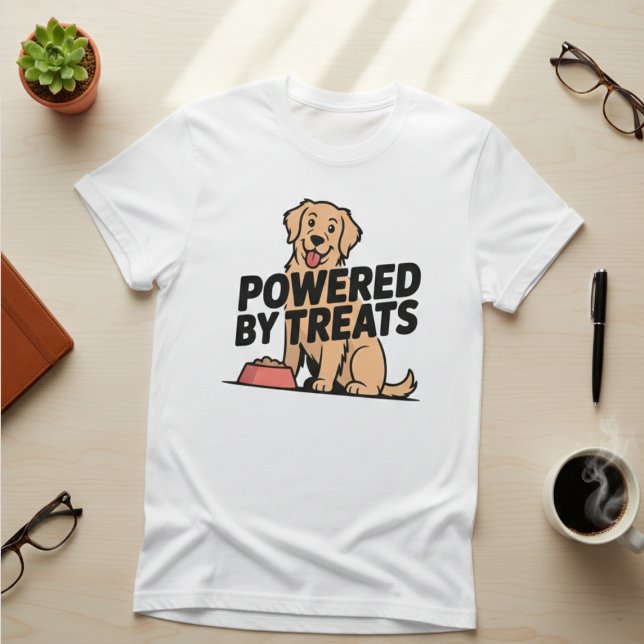 Camiseta Design Divertido de Petiscos para Cães (Criador carregado)
