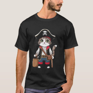 Camiseta Design Divertido de Pirata para Crianças Meninos B