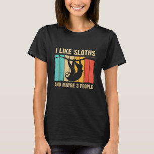 Camiseta Design Divertido de Preguiça para Homens Mulheres 