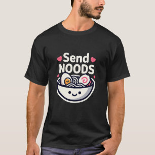 Camiseta Design Divertido Enviar Macarrão Ramen Kawaii Aman