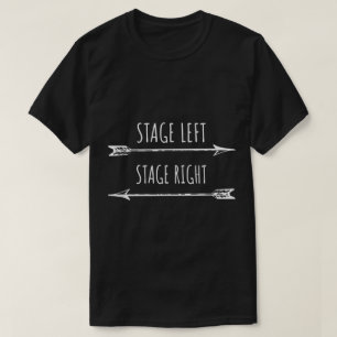 Camiseta Design Divertido Esquerda do Palco Direita do Palc