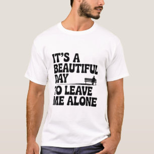 Camiseta Design Divertido Introvertido Dia Lindo Para Estar