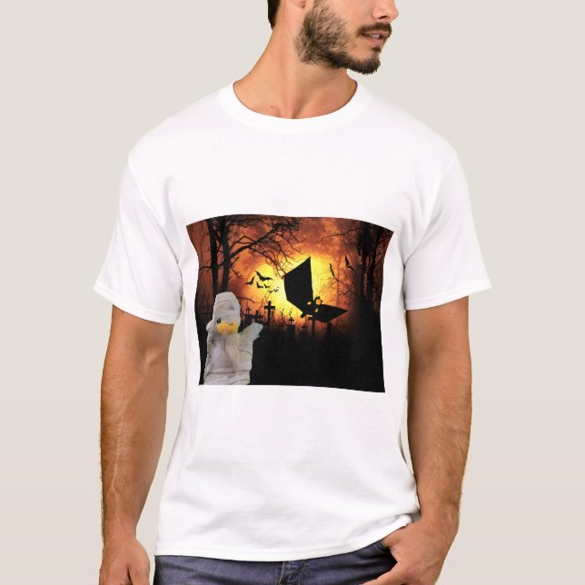 Camiseta Design divertido para o Halloween (Frente)