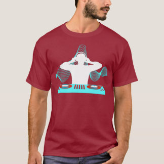 Camiseta Design DJ Disk Jockey Techno para Turntable