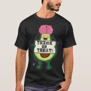 Camiseta Design do abacate de HalloweenTruque ou Tratar hor