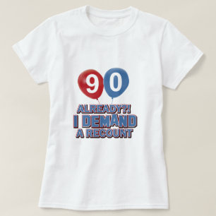 Camiseta design do aniversário do ano do 90