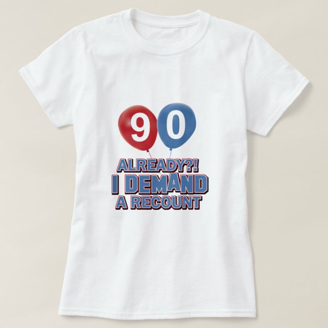Camiseta design do aniversário do ano do 90 (Frente do Design)