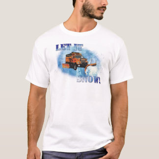 Camiseta Design do arado de neve