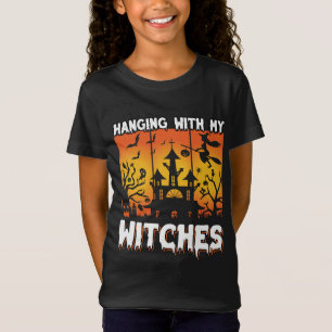 Camiseta Design do Assustador do Halloween com morcego de b