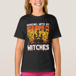 Camiseta Design do Assustador do Halloween com morcego de b