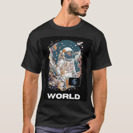 Camiseta Design do Astronauta Mundial