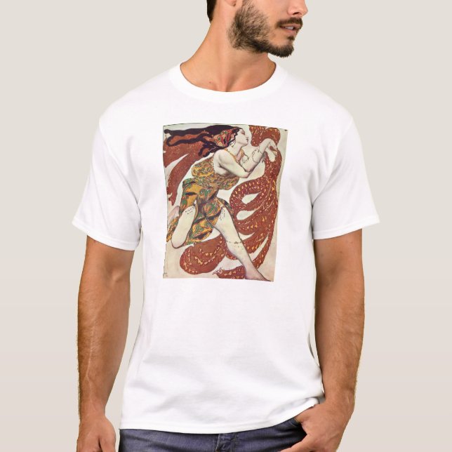 Camiseta Design do Bakst-Traje de Leon para um bacchante (Frente)