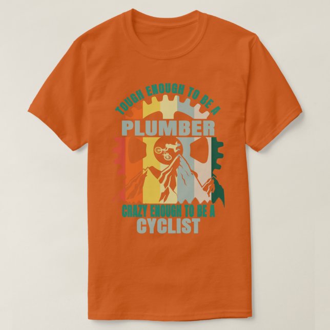 Camiseta Design do Biker de Canalizador (Frente do Design)