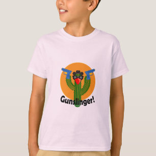 Camiseta Design do cacto do Gunslinger - t do Hanes