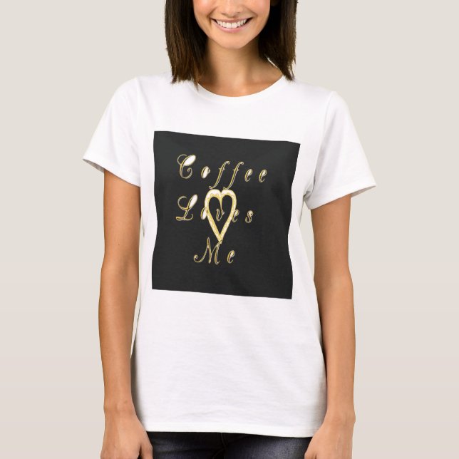 Camiseta Design do café cremoso (Frente)