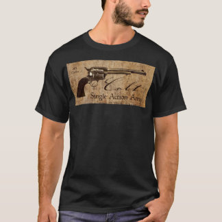 Camiseta Design do calibre do exército .45 da ação do potro