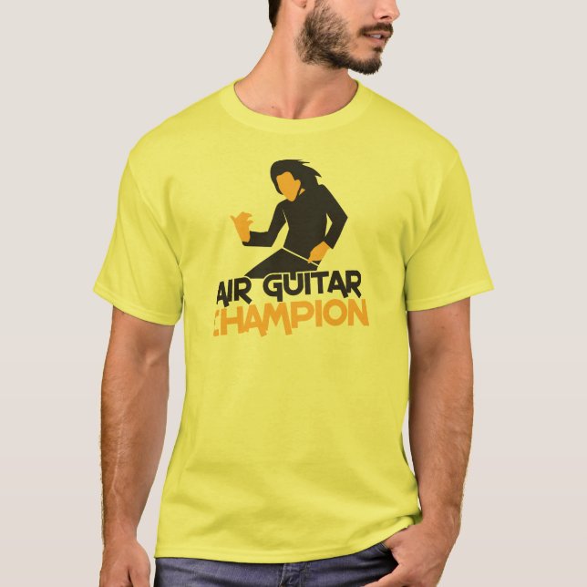 Camiseta Design do campeão de Air Guitar (Frente)