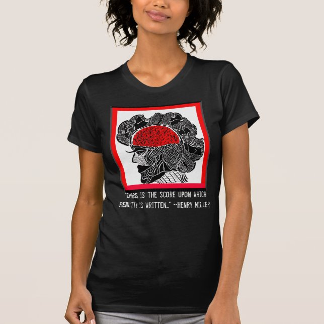 Camiseta Design do caos & da realidade (Frente)