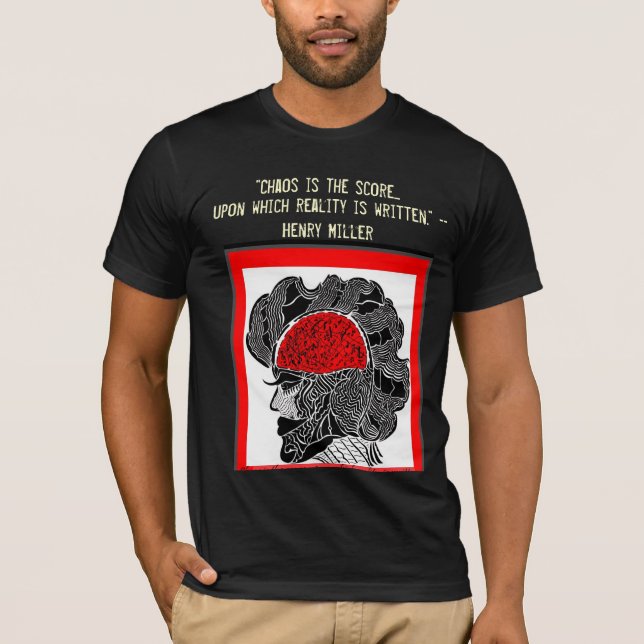 Camiseta Design do caos & da realidade (Frente)